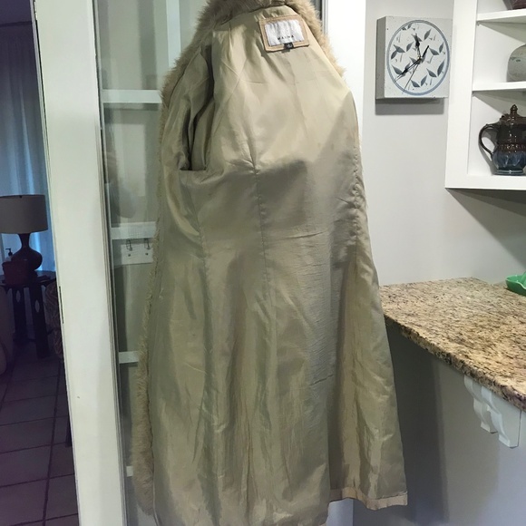 Wilsons Leather Maxima Penny Lane leather faux fur boho Y2K LONG Coat - Picture 12 of 16